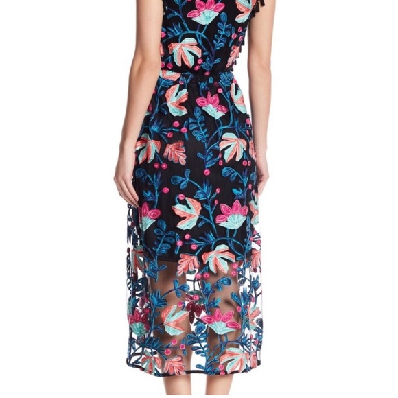 Eva Franco ‘Stevie’ Tasseled & Embroidered Sleeveless Midi Dress 🥳 - Picture 8 of 8